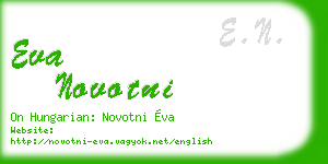 eva novotni business card